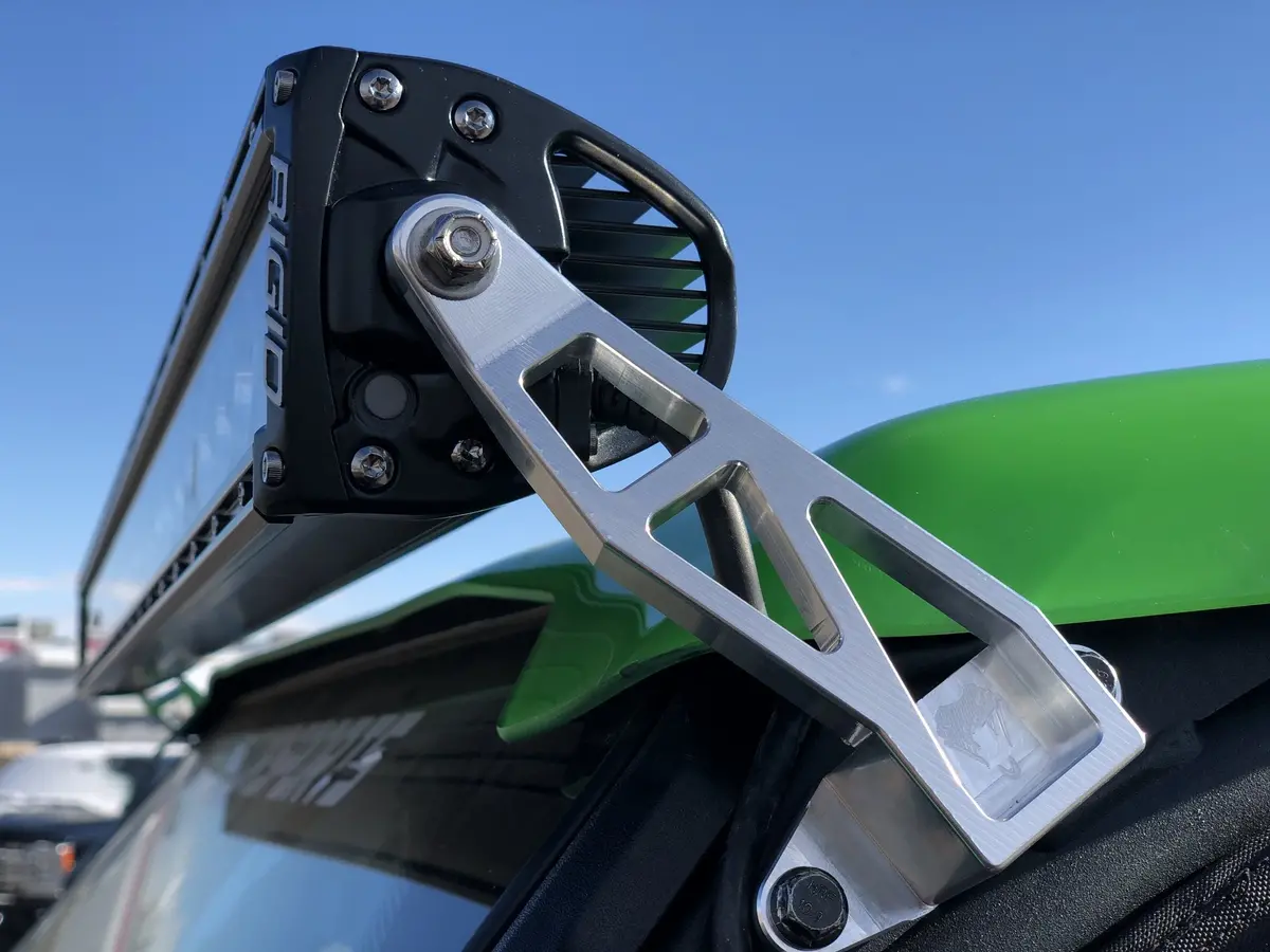 Krx 1000 Billet Light Bar Mount For Rigid 40" Light Bars By Viper Machine 1
