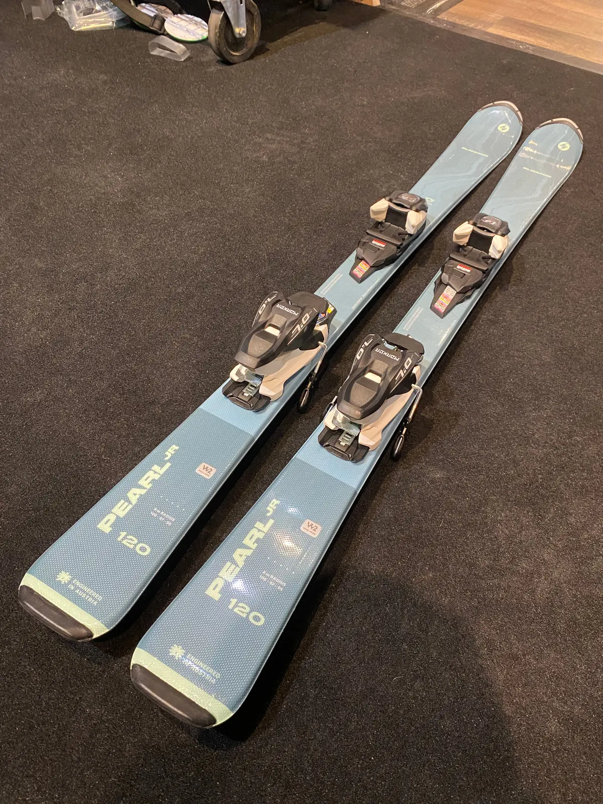 Blizzard Pearl Jr Youth Skis, 120Cm, Marker Gripwalk Bindings 1