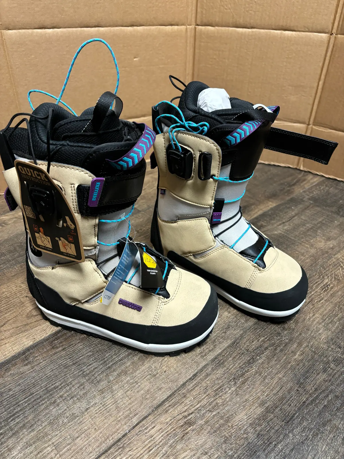 Deeluxe Spark Xv Pf Snowboard Boots Women 6.5 Mondo 24.0 1