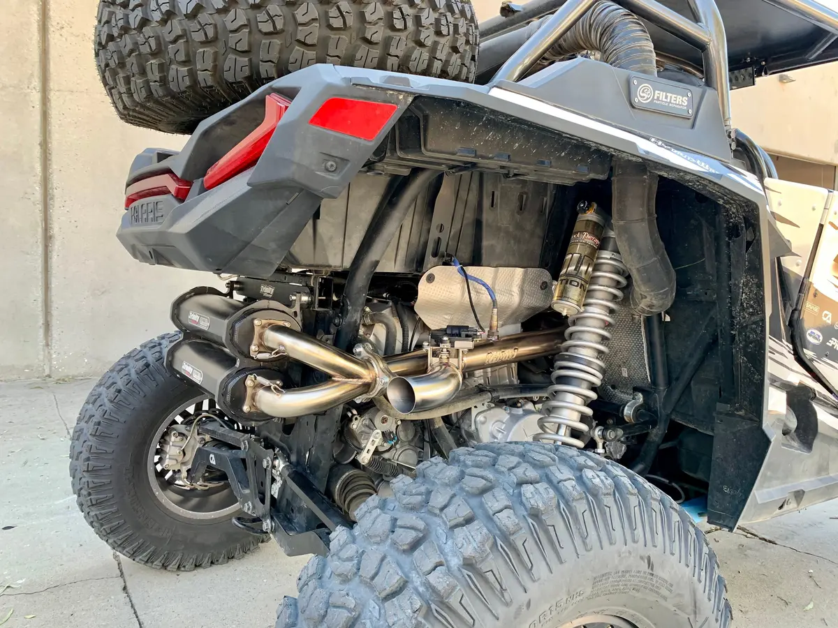 Side Piece Header Pipe With Electronic Cutout - Rzr Turbo 2