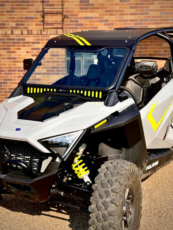 Bent Metal Polaris Rzr Pro Xp Vented Glass Windshield 4