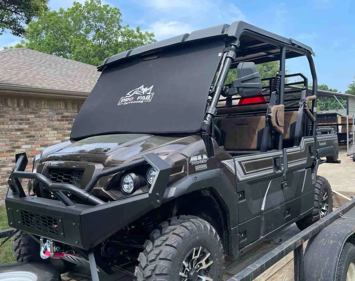 Padded Windshield Cover For Kawasaki Mule Pro Fxt By Pro Fab Outdoors 1