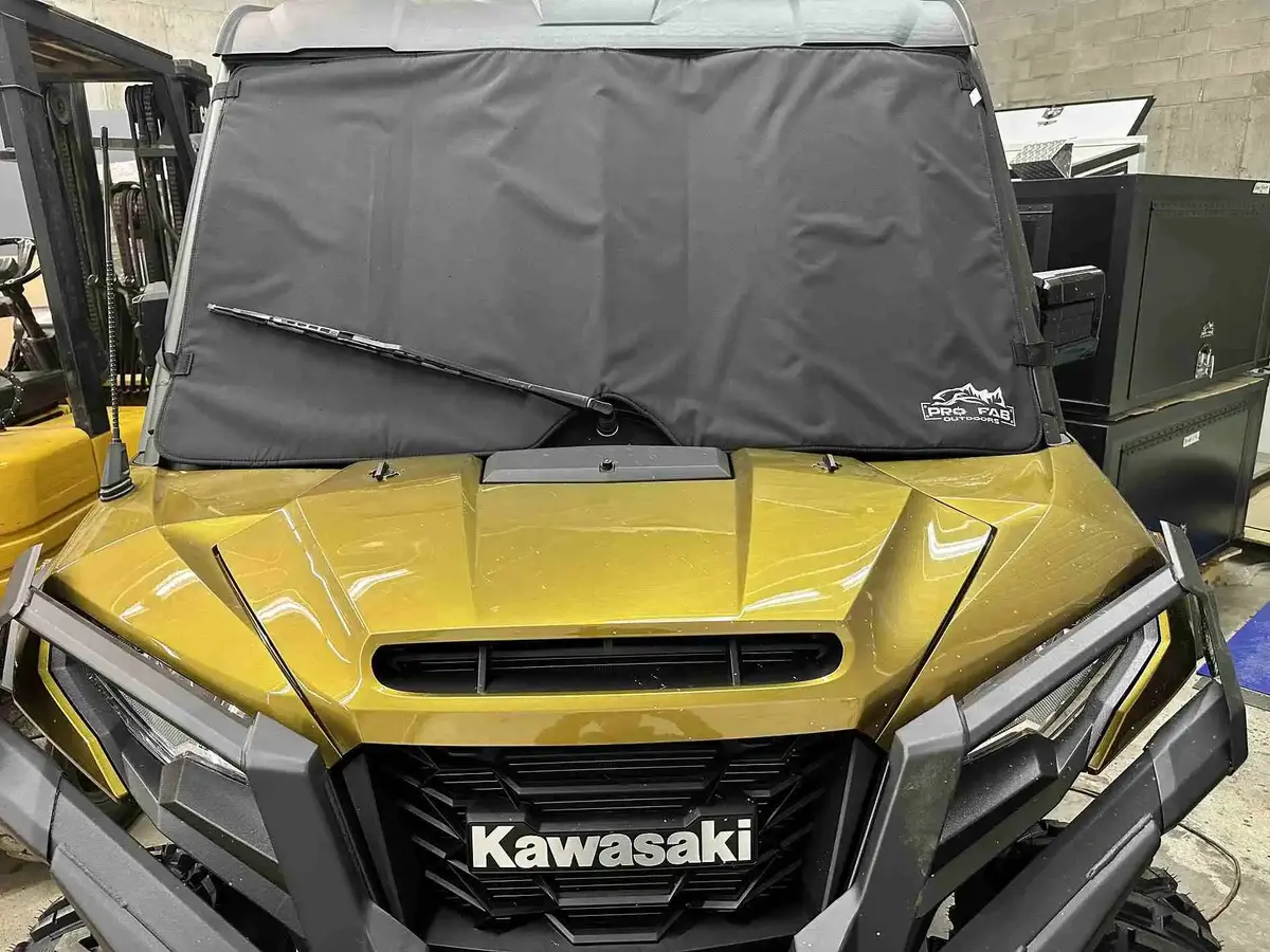 Padded Windshield Cover For Kawasaki Ridge By Pro Fab Outdoors 1