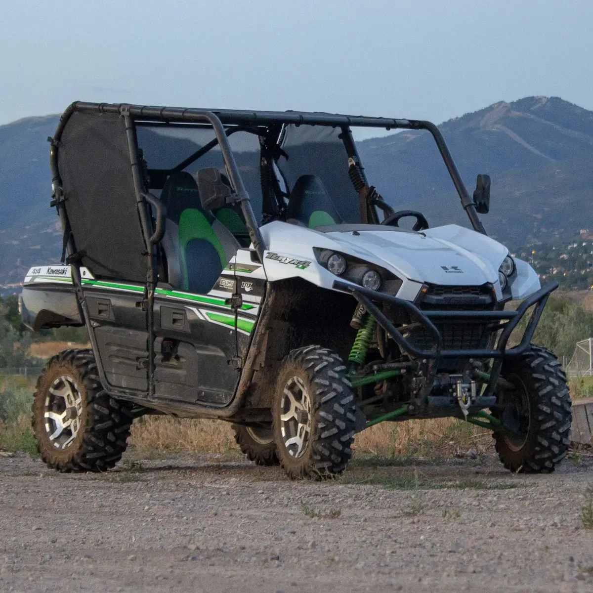 Motoroof Window Shade Nets – Rear Cab – Kawasaki Teryx4 1