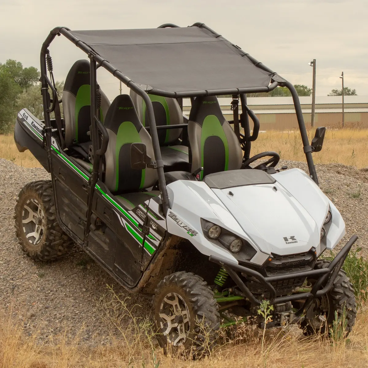 Motoroof Shade Roof – Kawasaki Teryx4 – 4 Door – Black – Updated Version 1