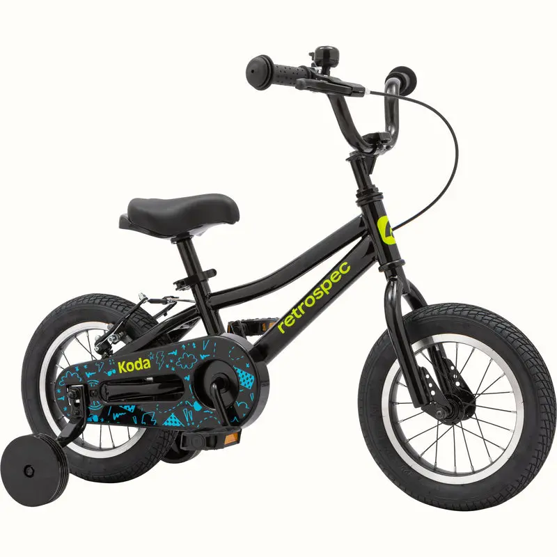 Retrospec Koda Plus, 12" Kids Bike, Black Neon 1