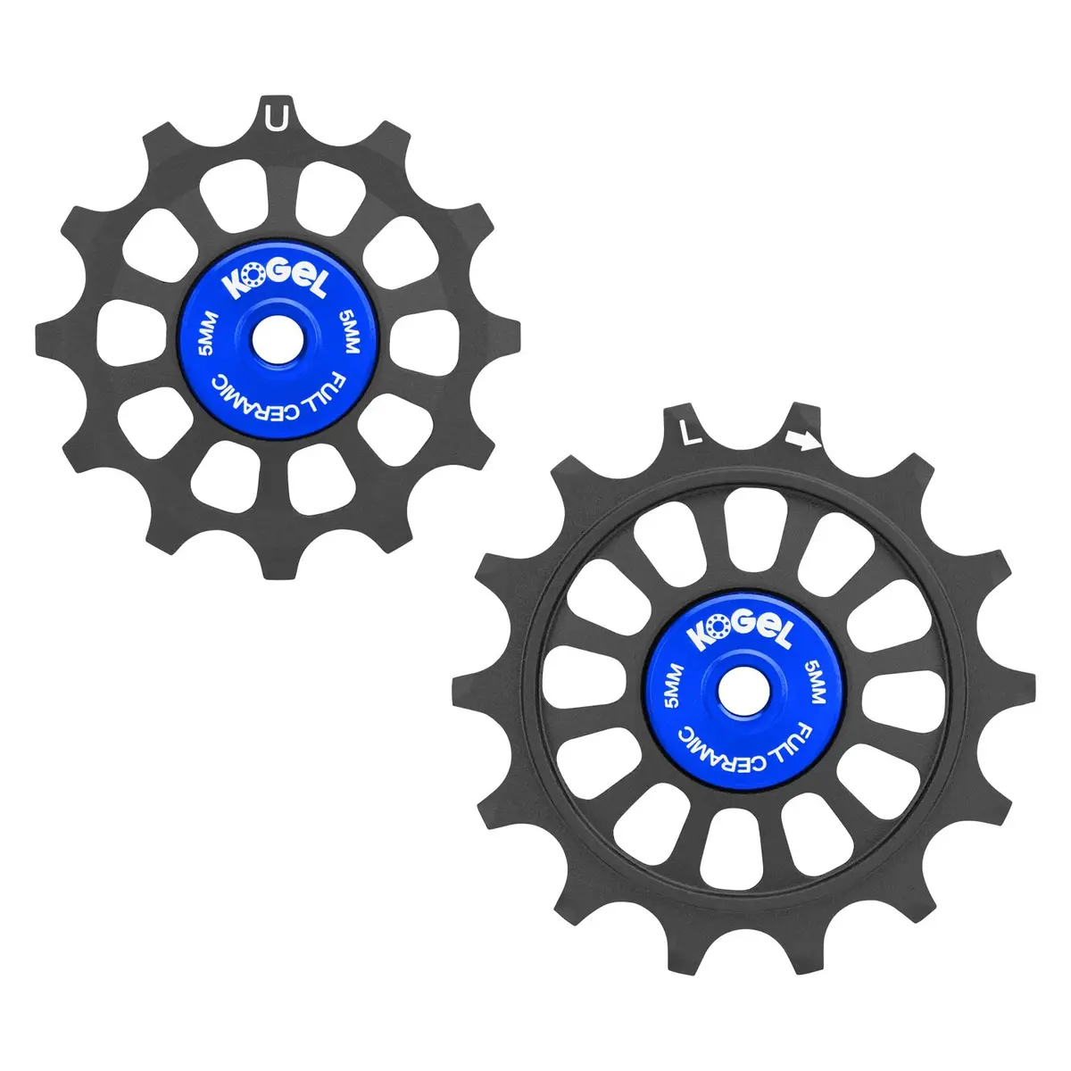 Kogel Pulley Alloy Full -Ceramic Shimano 5700 / 6800 9100/8000 Pr Black / Blue 1