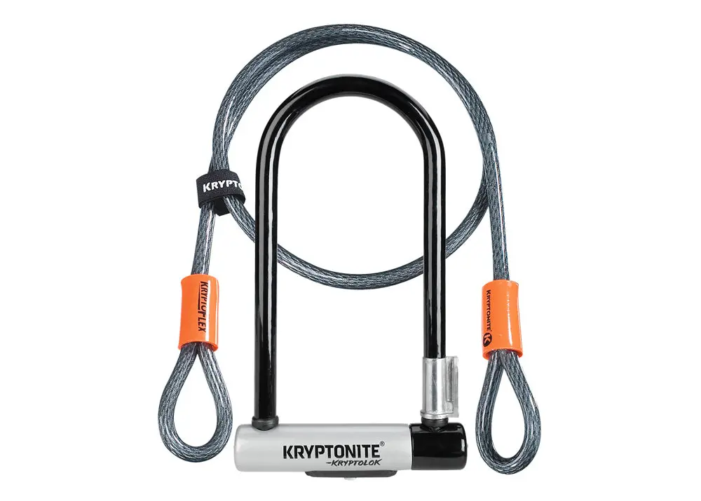 Kryptonite New-U Kryptolok Standard U-Lock With 4' Flex Cable 1