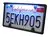 Automobile License Plate Frame With Led Back-Light 1