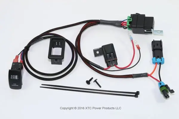 Coolant Fan Override Switch Kit (Plug And Play) For Polaris Rzr 2016 Xp Turbo By Xtc 1