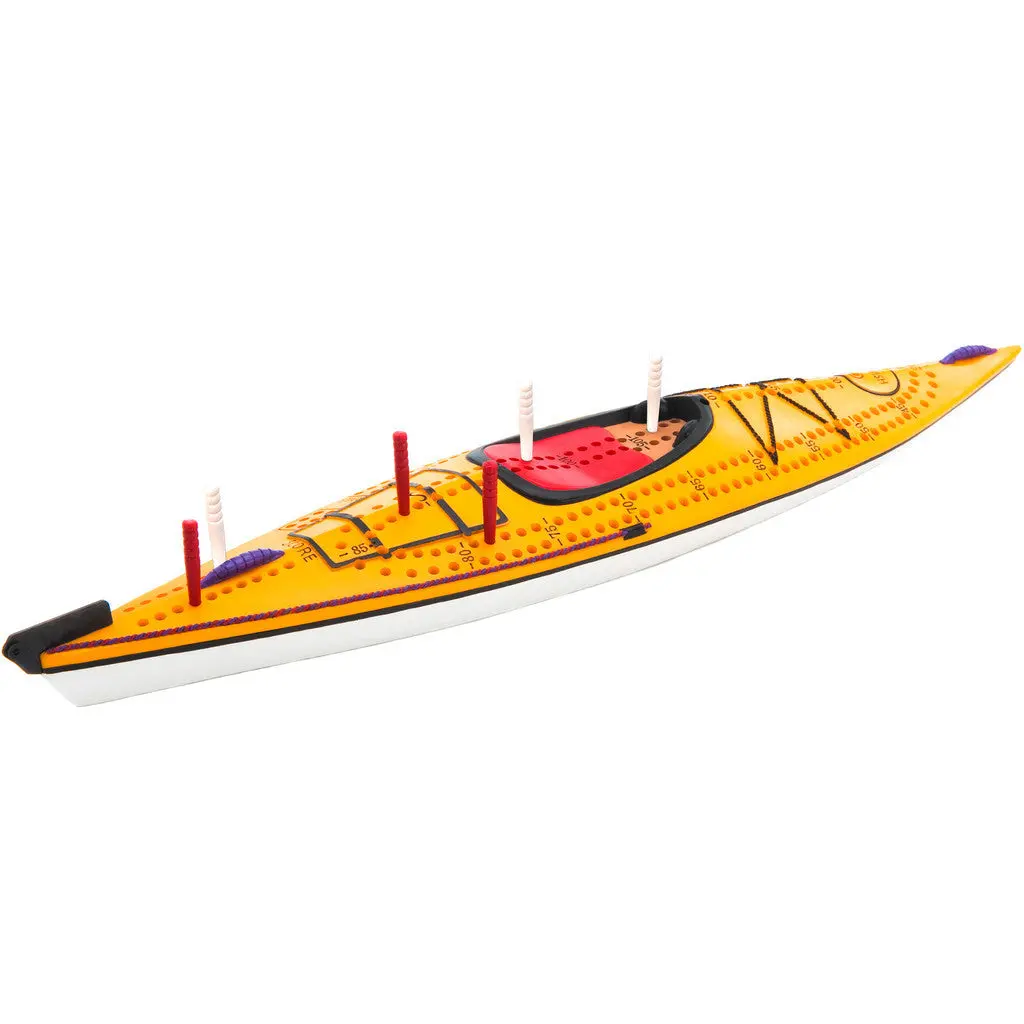 Outside Inside Kayak Cribbage Board 1