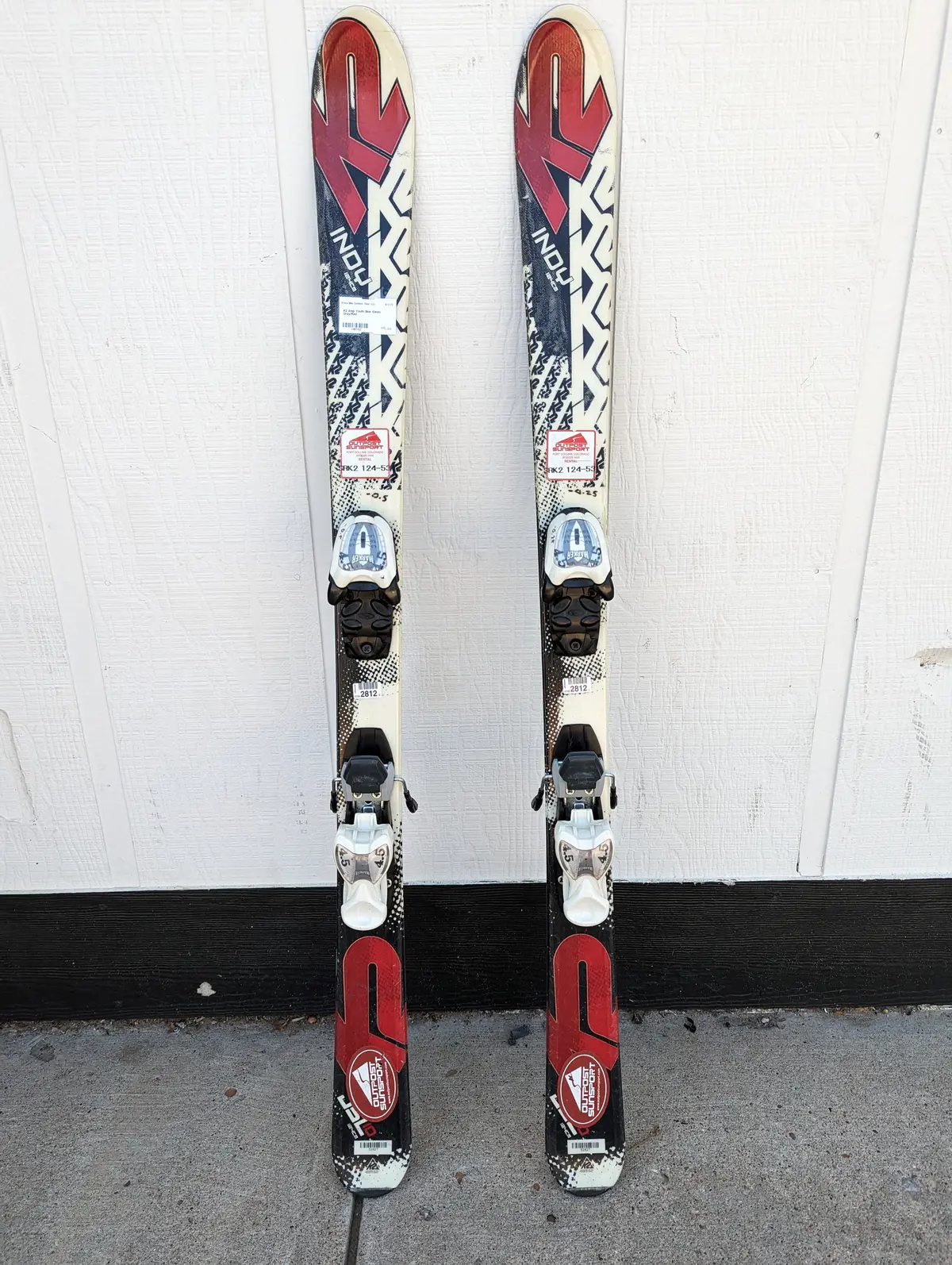 K2 Amp Youth Skis, 124Cm, Marker Bindings 1