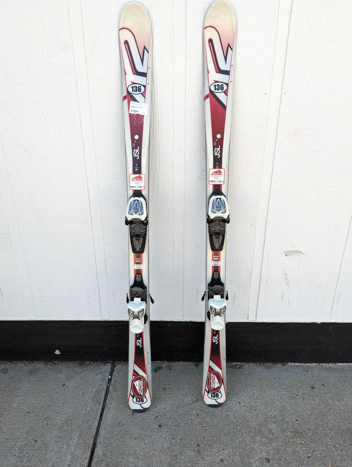 K2 Amp Youth Skis, 136Cm, Marker Bindings 1