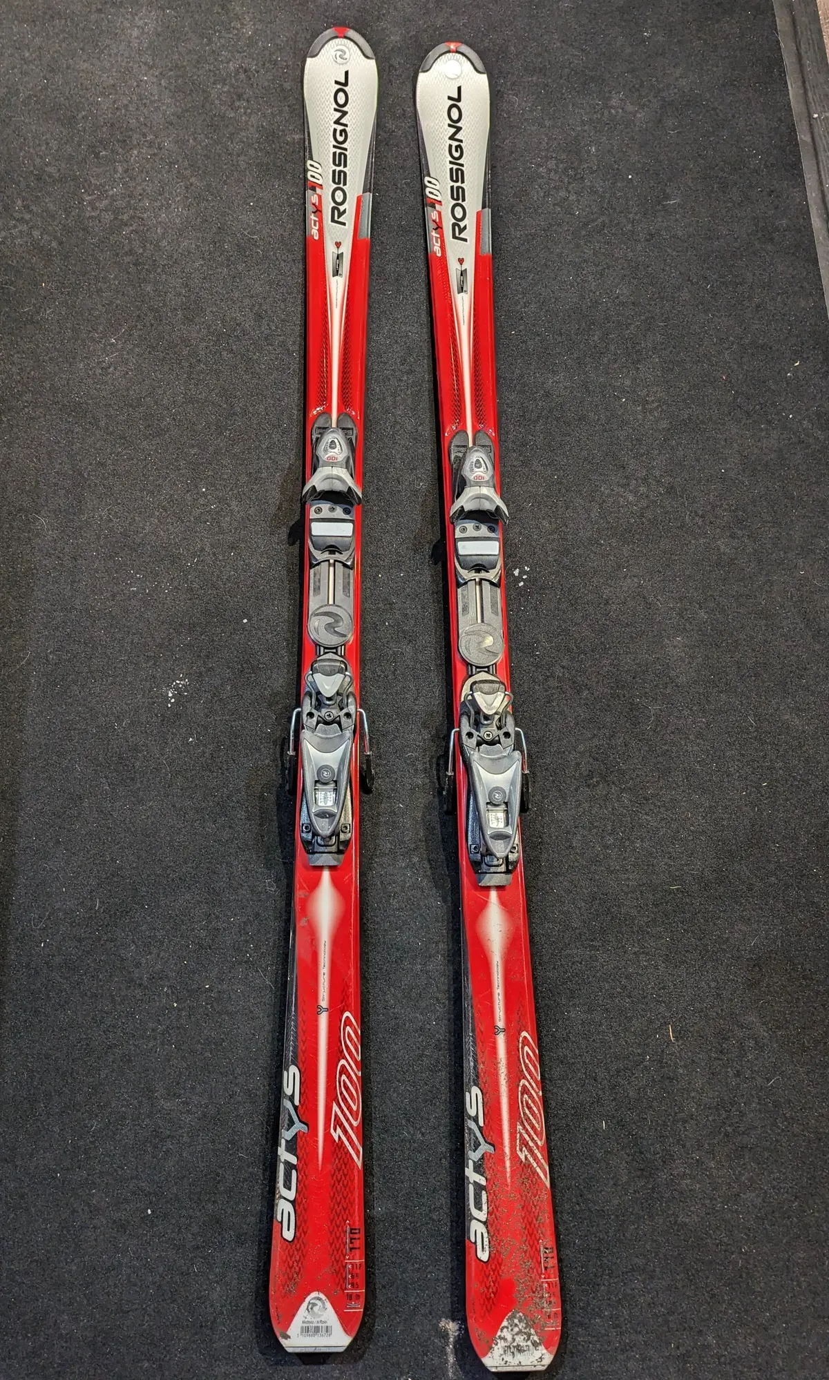 Rossingnol Actys 100 Skis, 170Cm, Demo Style Bindings, Older Bindings, See Notes 1