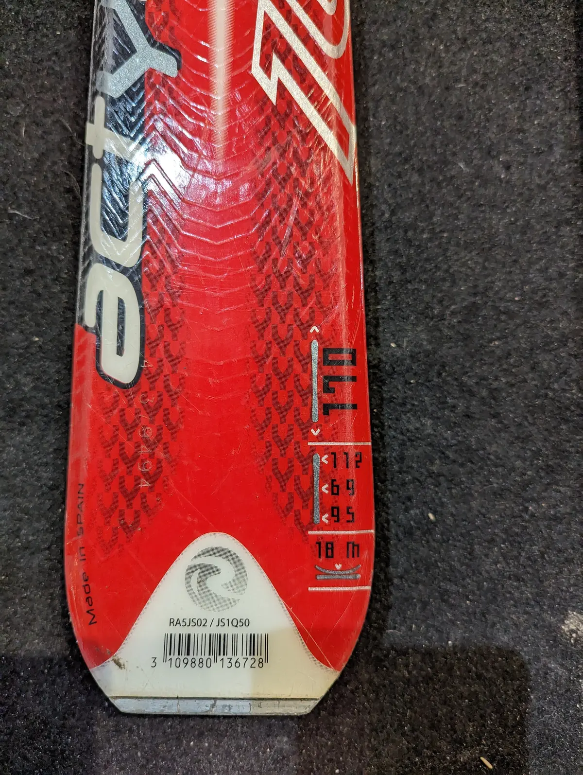 Rossingnol Actys 100 Skis, 170Cm, Demo Style Bindings, Older Bindings, See Notes 2
