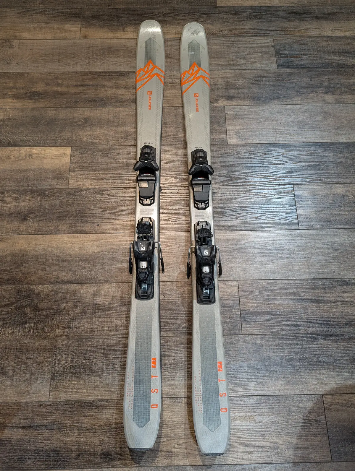 Salomon Qst 85 Skis All Mountain Rocker Grip Walk Bindings, 161Cm 1