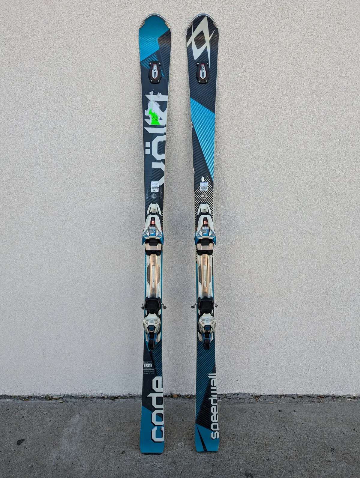 Volkl Code Speedwall Skis, 173Cm, Marker R Motion Demo Bindings, Topsheet Damage, See Notes 1