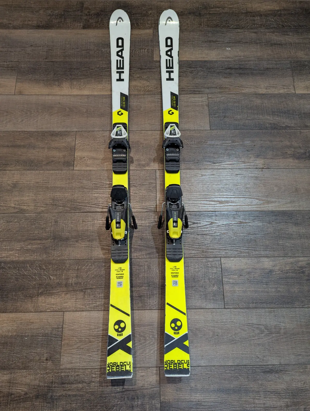 Head I.Gs Rd Team World Cup Rebels Skis, 152Cm, With Head Evo Ac 9 Bindings 1