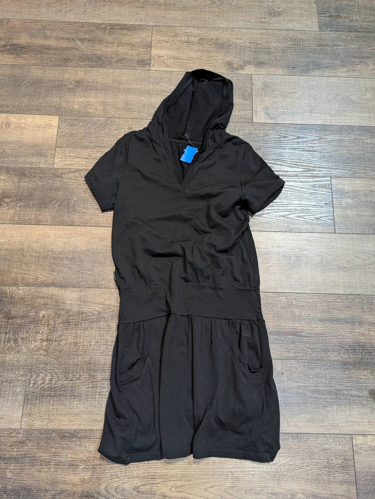 Icebreaker Wool Hooded Dress, Women, Large 1