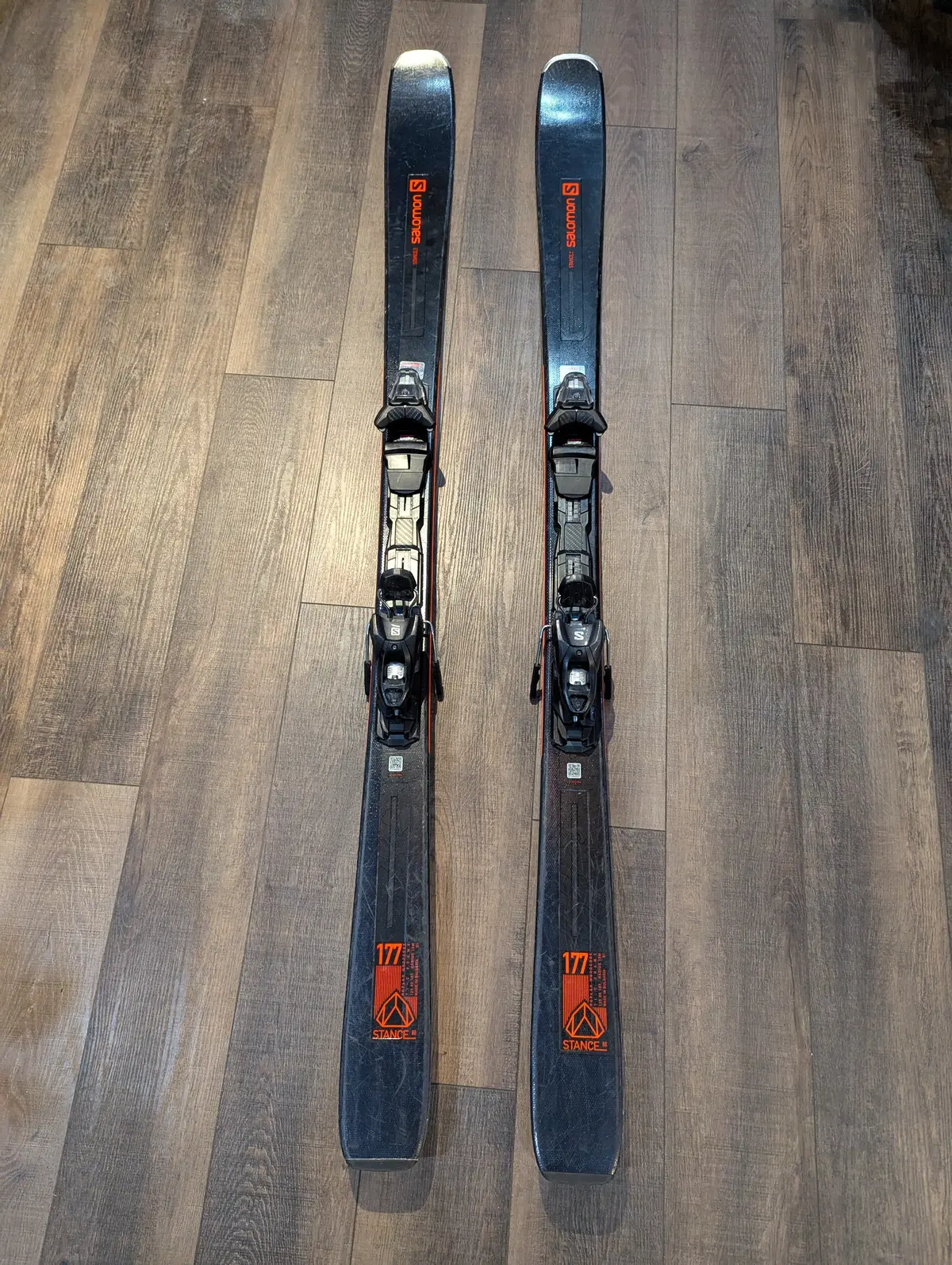 Salomon Stance 80 All Mountain Rocker Skis With Bindings, 177Cm, Grip Walk 1