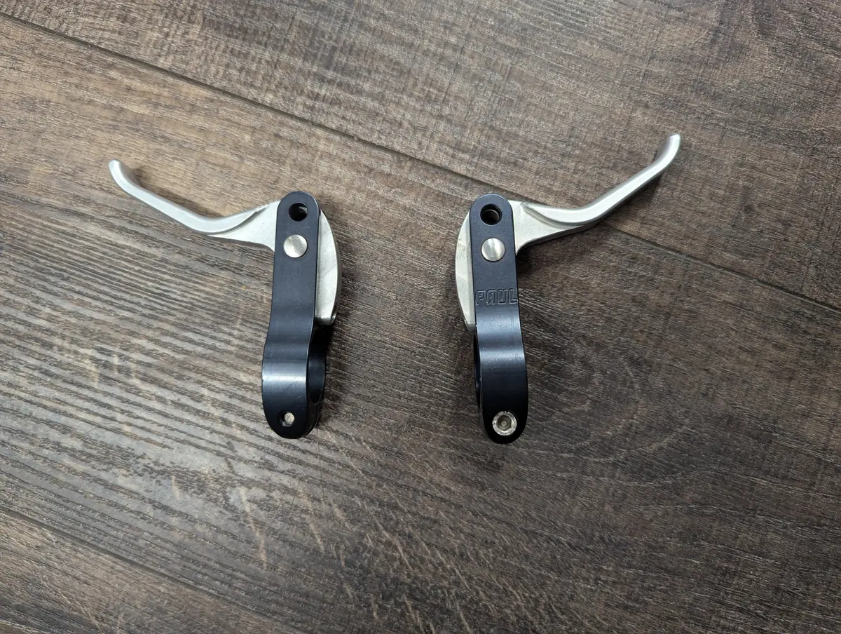 Paul Cross Top Brake Levers, Blue/Silver (2) 1