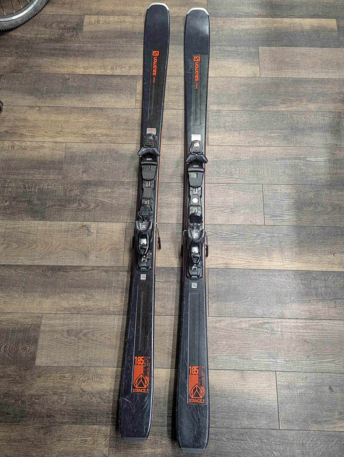 Salomon Stance 80 All Mountain Rocker Skis With Bindings, 185Cm, Grip Walk 1