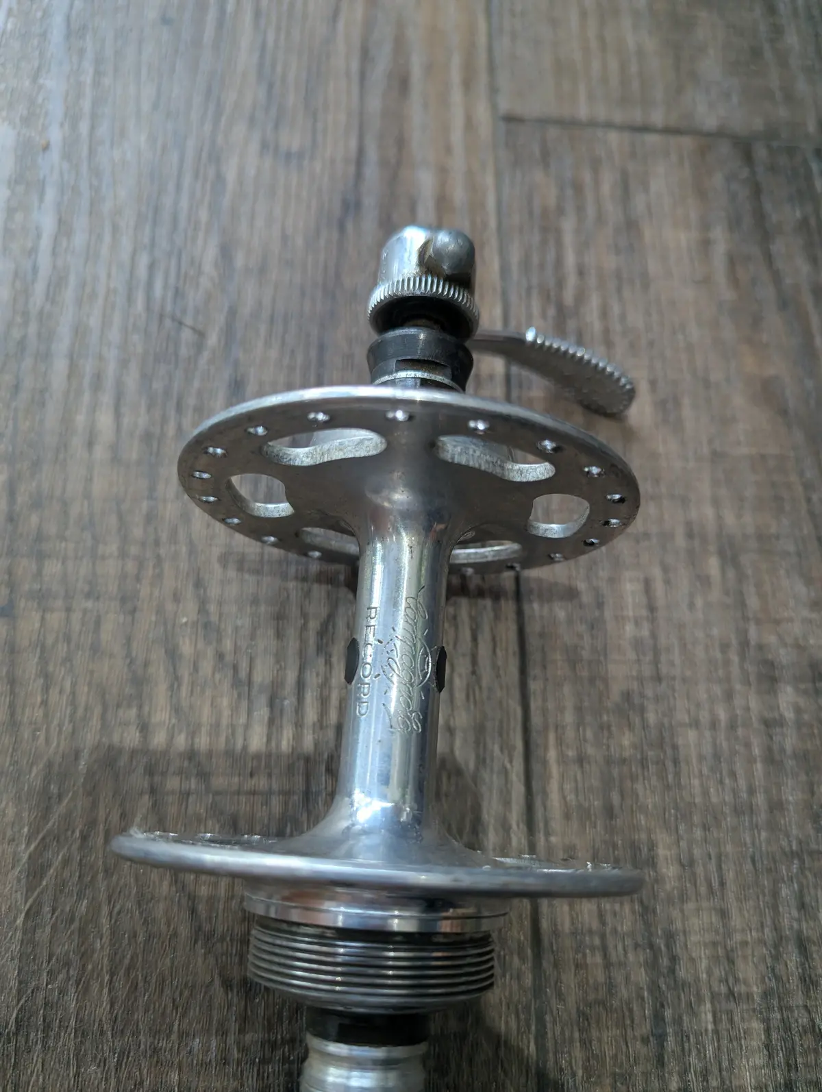 Vintage Campagnolo Record Road Bike Rim Brake High Flange Hubset, Freewheel 120Mm/100Mm (3) 2