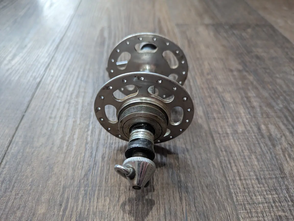 Vintage Campagnolo Record Road Bike High Flange Rear Hub, Freewheel 120Mm 2