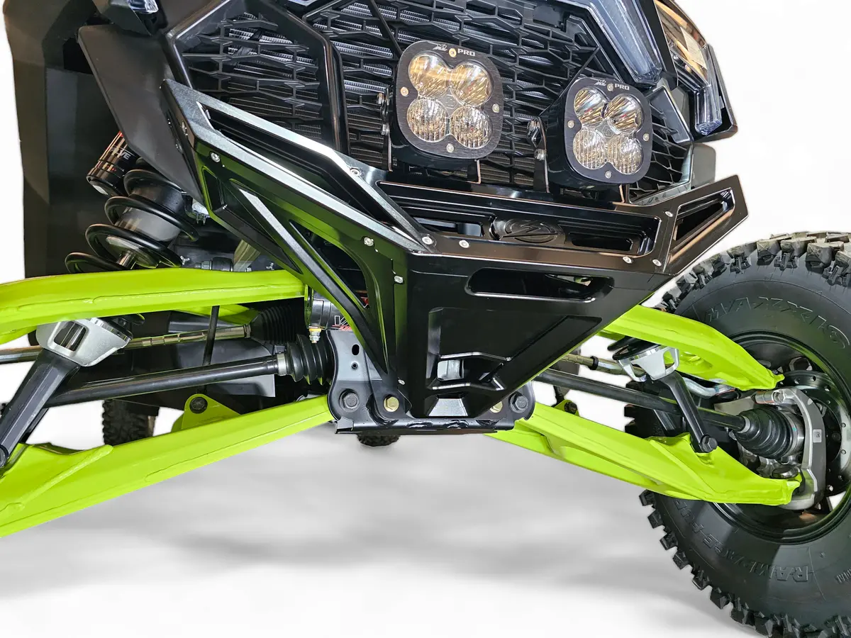 Elektric Offroad Designs 2022-2025 Polaris Rzr Pro R/ Turbo R Machined Billet Front Winch Bumper (Black Anodize) 1