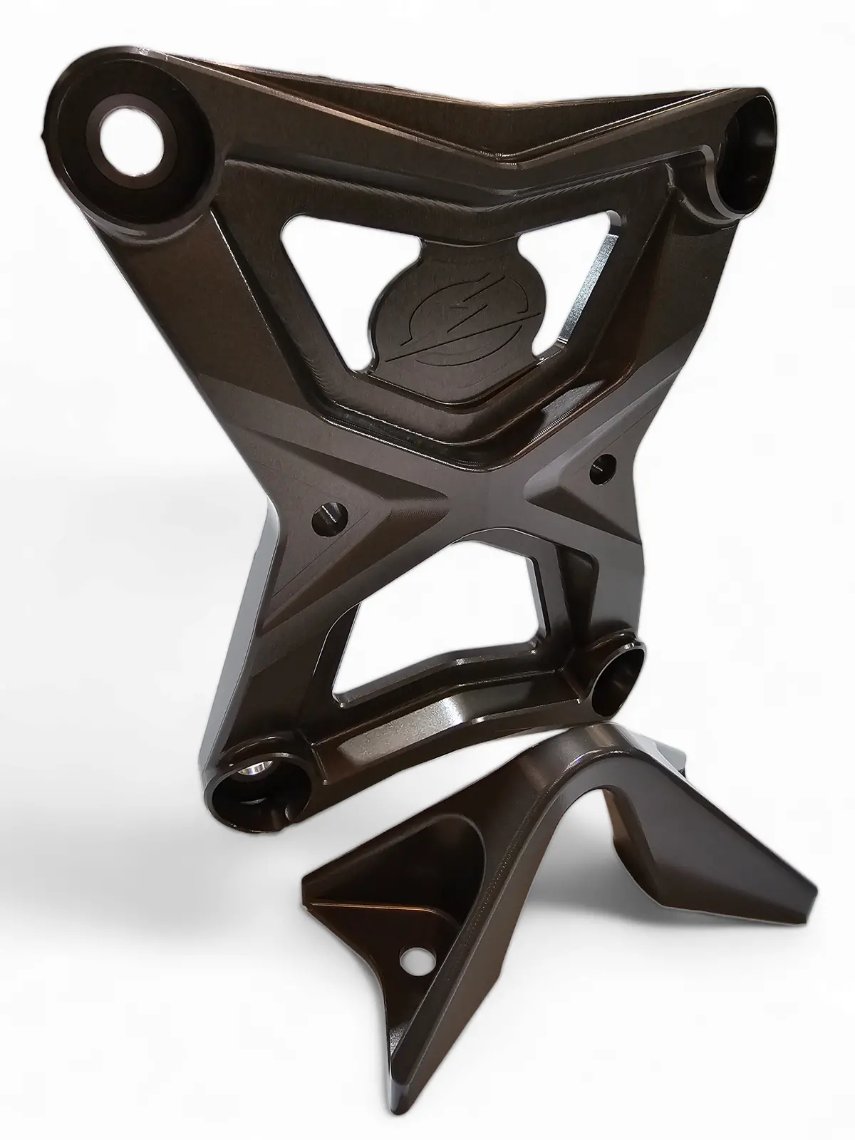 Elektric Offroad Designs 2020-2024 Polaris Rzr Pro Xp Radius Rod Plate With Tow Hook Gunmetal 1
