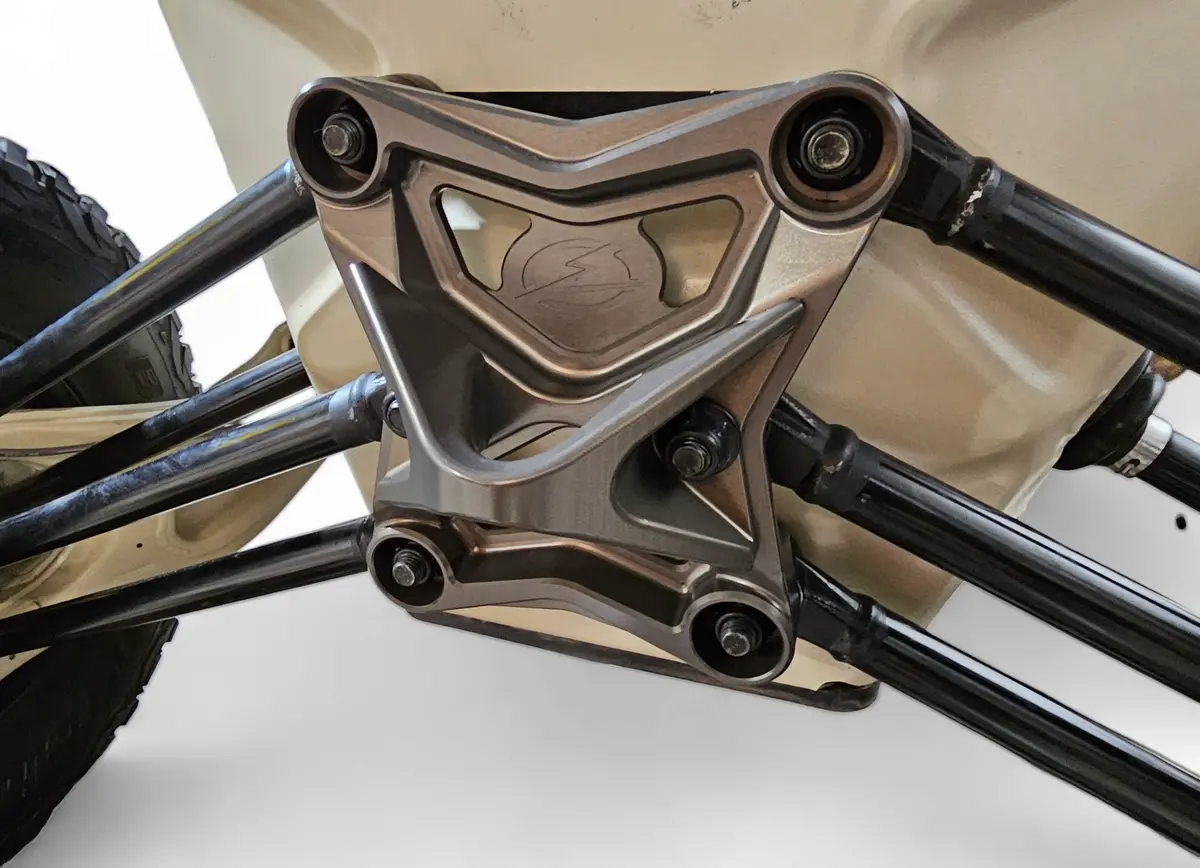 Elektric Offroad Designs 2017-2021 Can Am X3 Maverick Eod Radius Rod Plate With Tow Hook Gun Metal 1