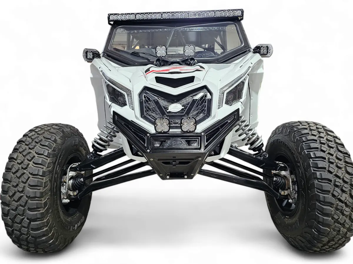 2017 To Current Can-Am X3 Maverick Machined Billet Front Winch Bumper (Black Anodize) 1