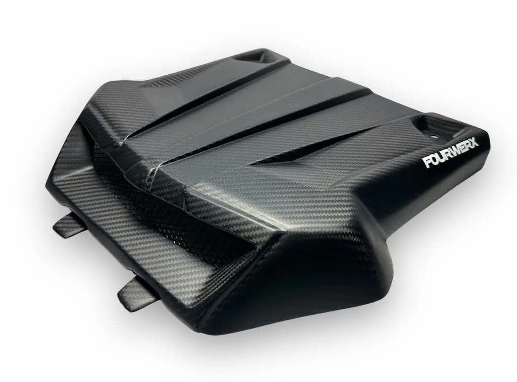 Fourwerx 20+ Polaris Rzr Pro Xp / Pro R - "R23" Matte Finish Carbon Fiber Hood 1
