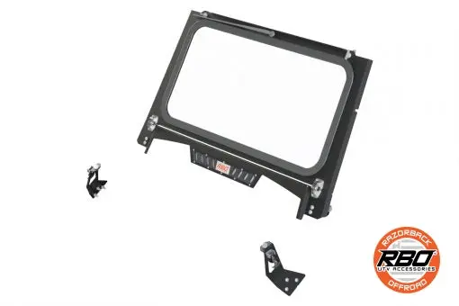 Rbo Ultimate™ Rzr Trail Folding Glass Windshield 1