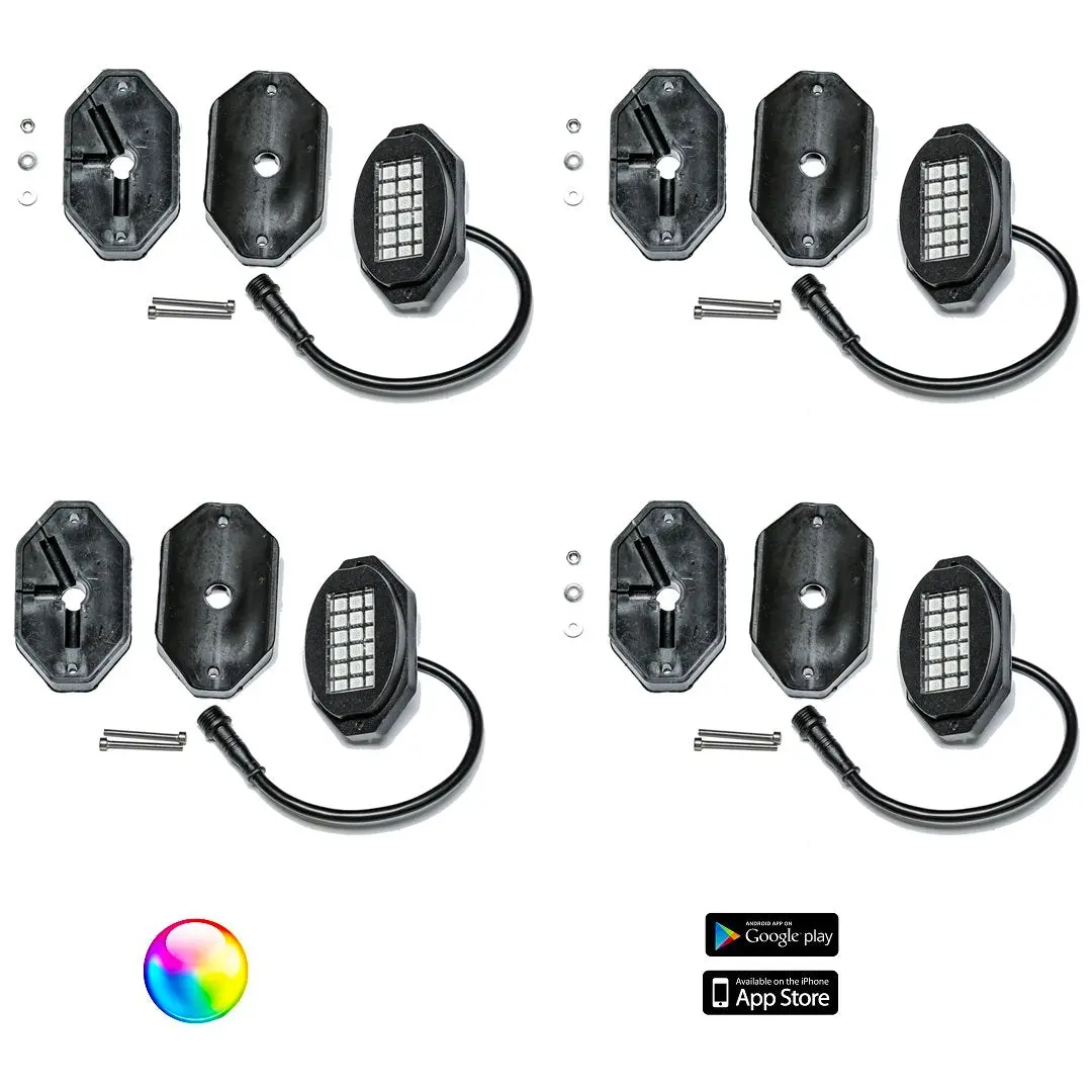 5150 Whips 187 Style Rock Lights W/ Control Harness By 5150 Whips 1