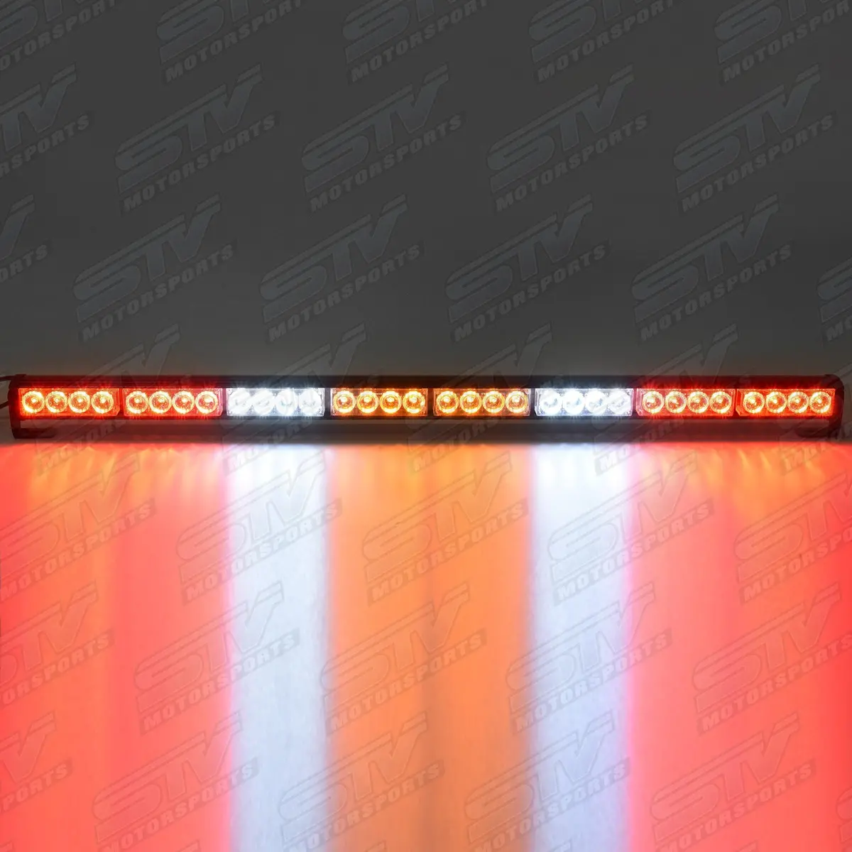 Rear Chase Led Light Bar 34″ With Strobe Amber Lights By Stv Motorsports 1
