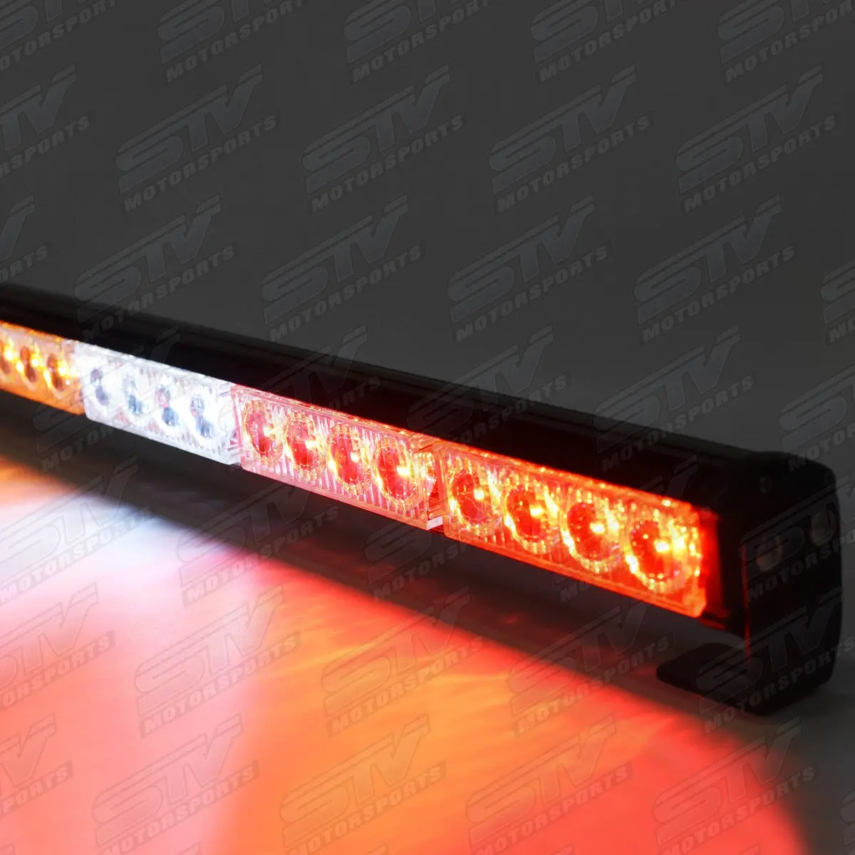 Rear Chase Led Light Bar 34″ With Strobe Amber Lights By Stv Motorsports 2