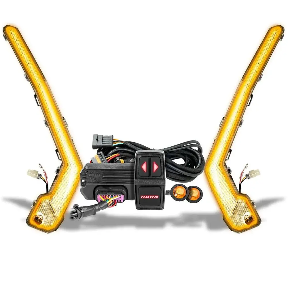Ssv Works Can-Am Maverick X3 Switch Works Tango Turn-Signal Plug-&-Play Kit W/ Sequential Front Fang Lights W/ Taillight Integration 1