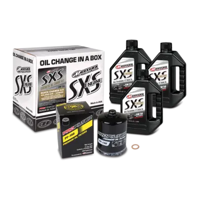 Polaris Rzr/Ranger Sxs Quick Change Kit 5W-50 With Black Oil Filter By Maxima 1