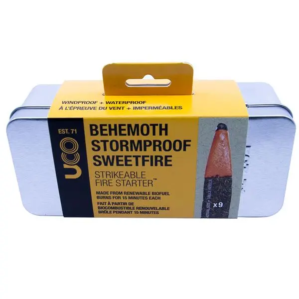 Uco Behemoth Stormproof Strikeable Fire Starter 9-Pack 2