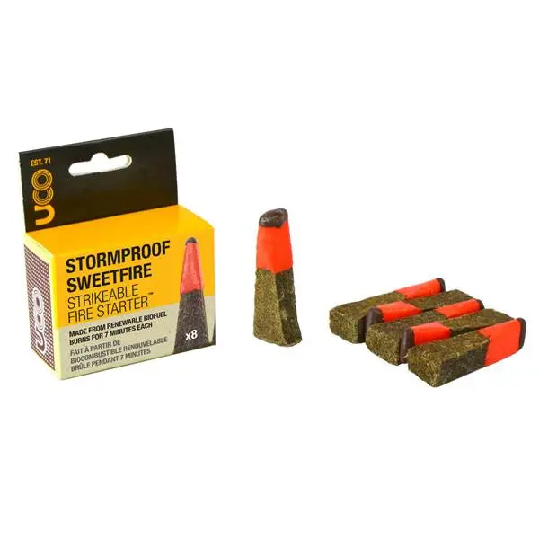 Uco Stormproof Sweetfire Strikeable Fire Starter 8-Pack 1
