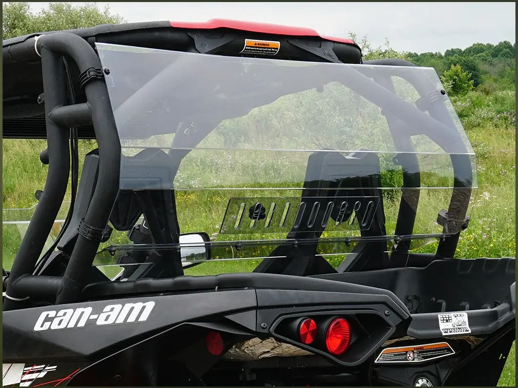 Commander/Maverick Rear Windshield With Sliding Vent By Spike Powersports 1