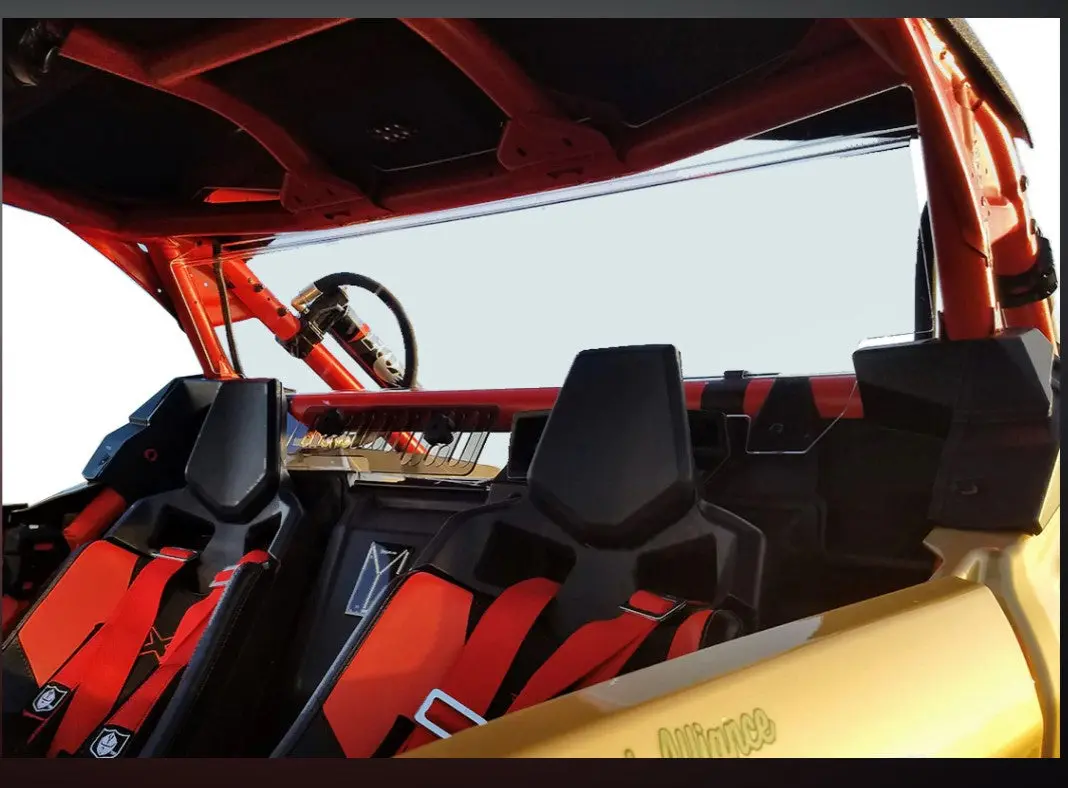 Can Am Maverick X3 Rear Shield With Sliding Vent By Spike Powersports 1