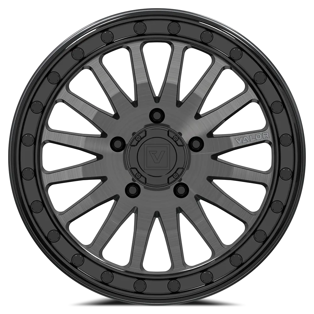 V06 Beadlock 15X10 +25 5X114.3 Brushed Gunmetal 2
