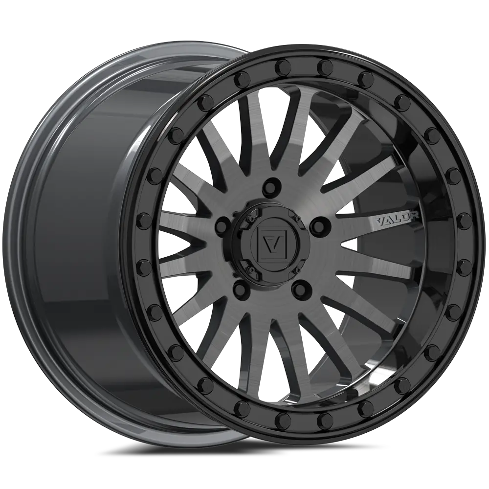 V06 Beadlock 15X10 +25 5X114.3 Brushed Gunmetal 1