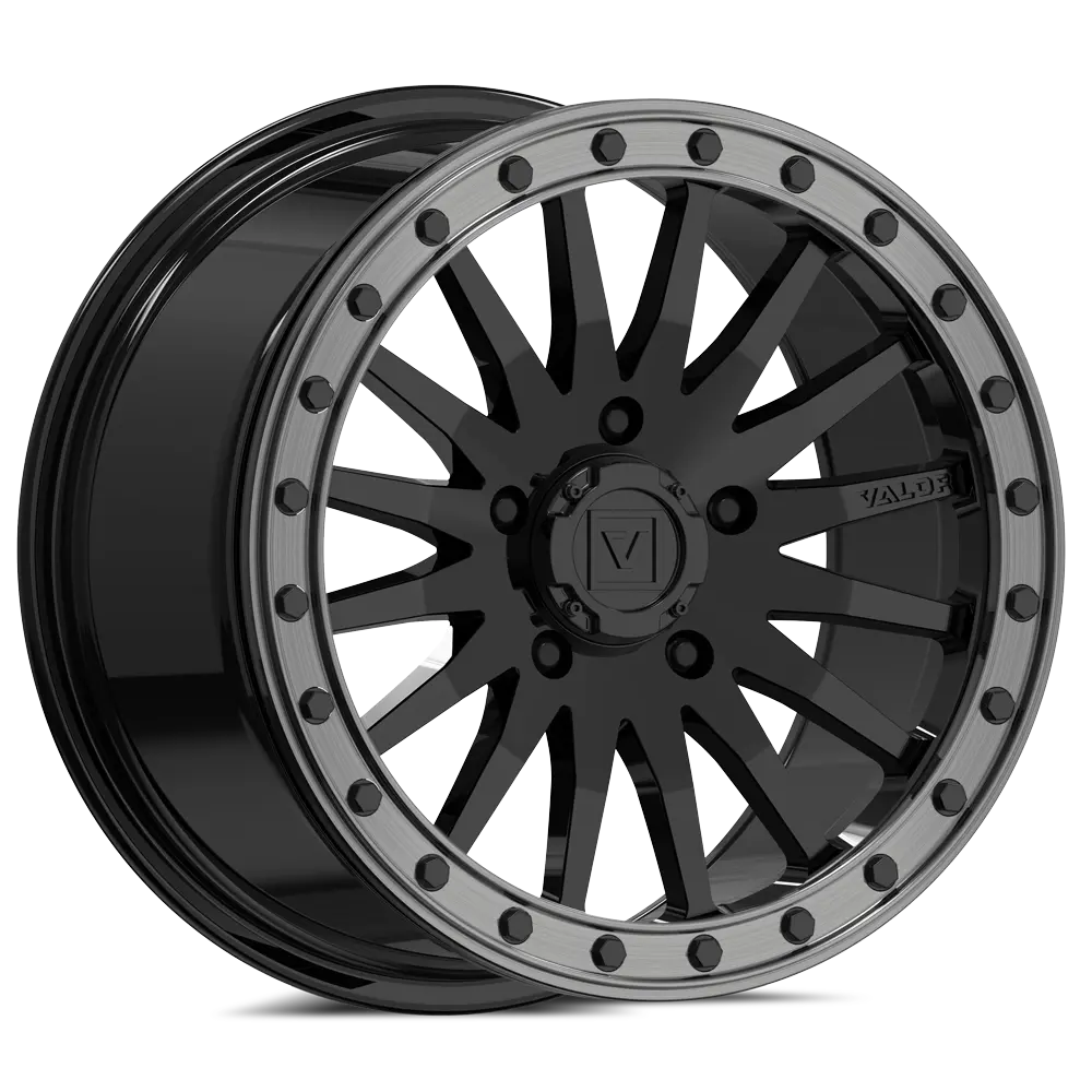 V06 Beadlock 15X8 +40 5X114.3 Gloss Black 1