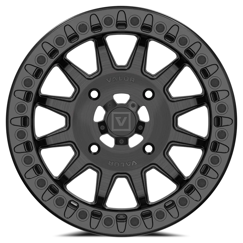 V09 Beadlock 15X7 +40 4X156 Brushed Charcoal 2