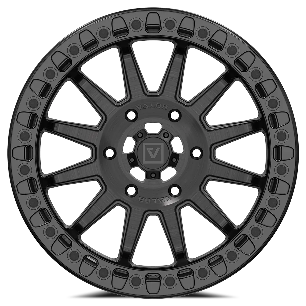 V09 Beadlock 17X8 +40 6X139.7 Brushed Charcoal 2