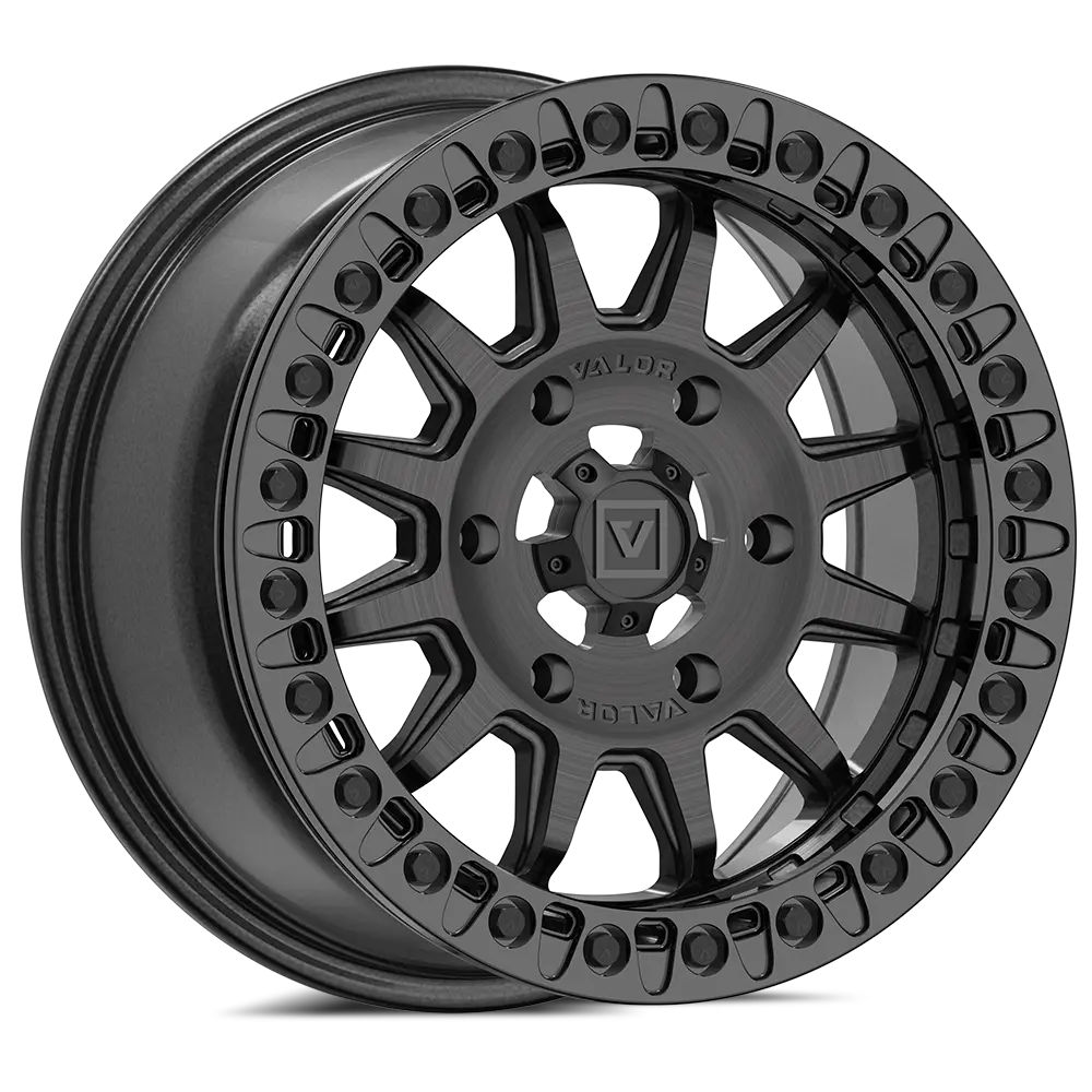 V09 Beadlock 15X7 +40 6X139.7 Brushed Charcoal 1
