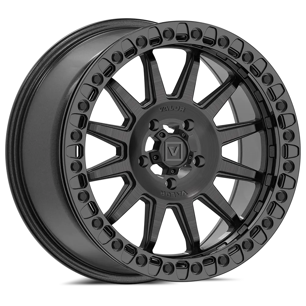 V09 Beadlock 17X8 +40 5X114.3 Brushed Charcoal 1
